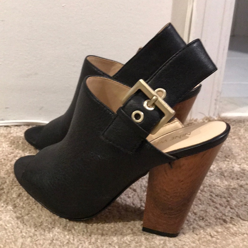Nine West Leather Mules